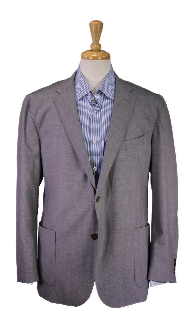 Southwick Current Light Gray Patch Pocket Super 150's Wool Blazer 44R